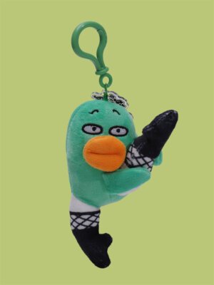 Funky Guitar Duck Keychain