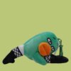 Funky Guitar Duck Keychain