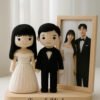 Custom Wedding Couple Crochet Dolls