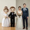Custom Wedding Couple Crochet Dolls